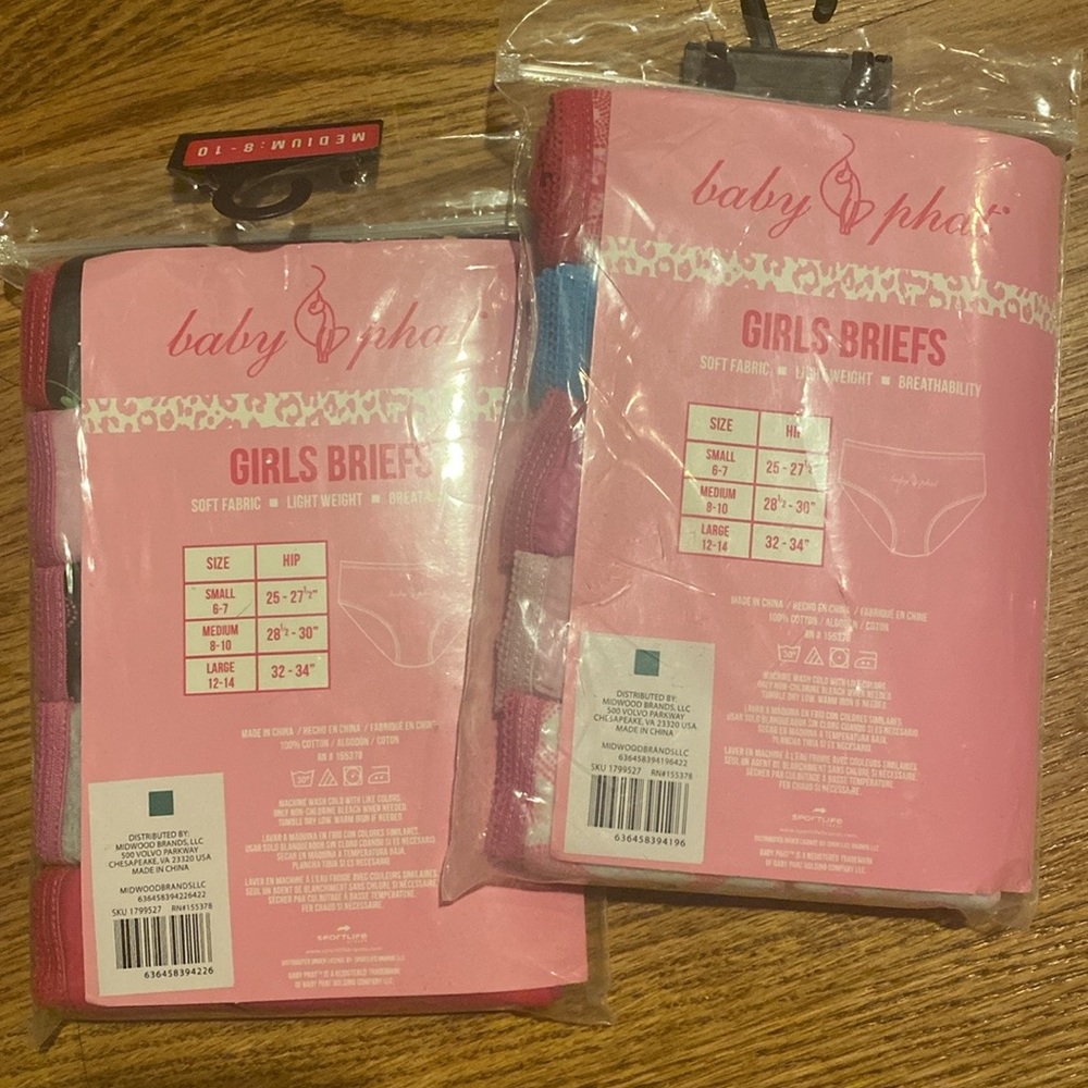 NIP Baby Phat girls briefs - Picture 5 of 5
